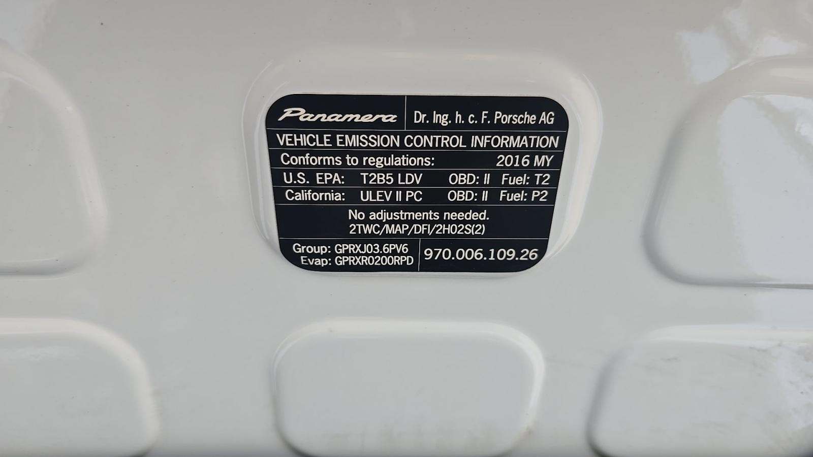 2016 Porsche Panamera Edition RWD