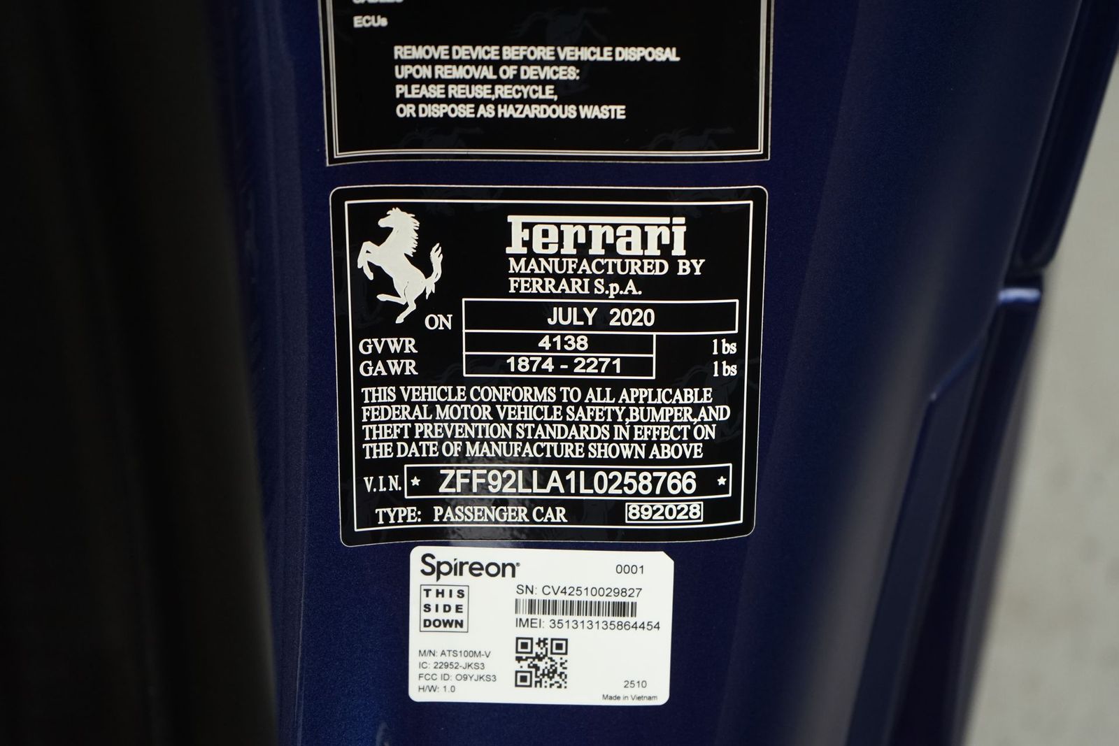 2020 Ferrari F8 Tributo RWD