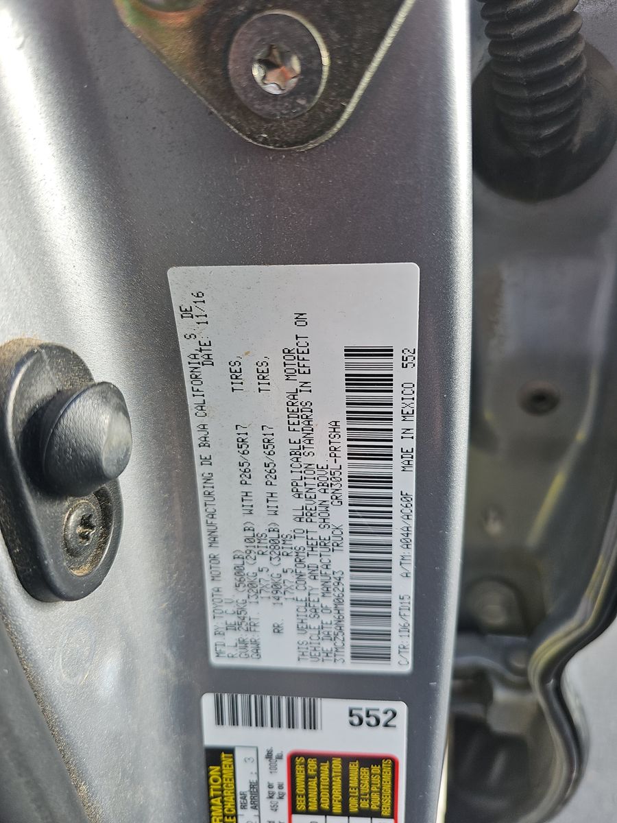 2017 Toyota Tacoma TRD Sport AWD