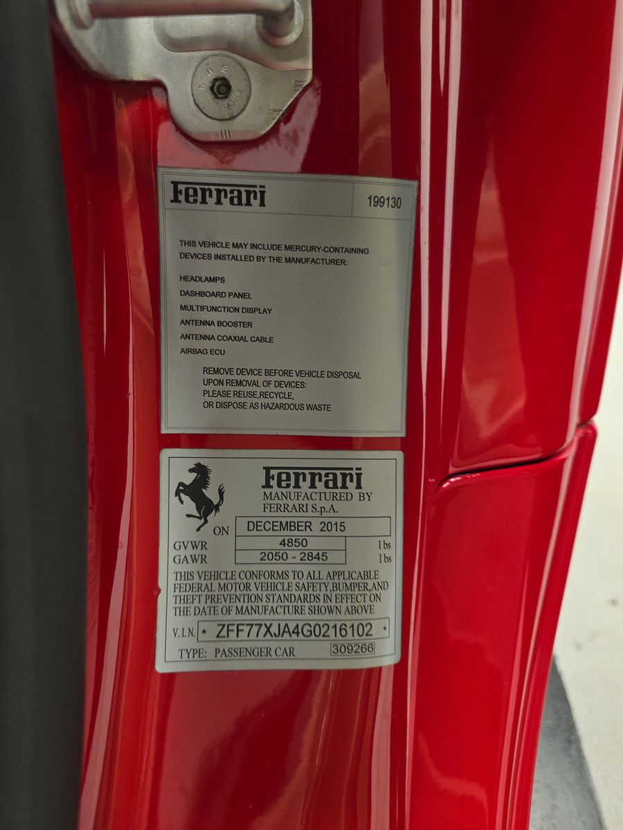 2016 Ferrari California T RWD