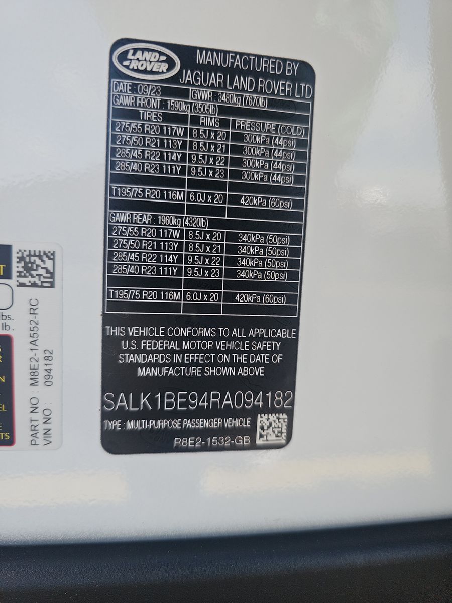 2024 Land Rover Range Rover Autobiography LWB AWD