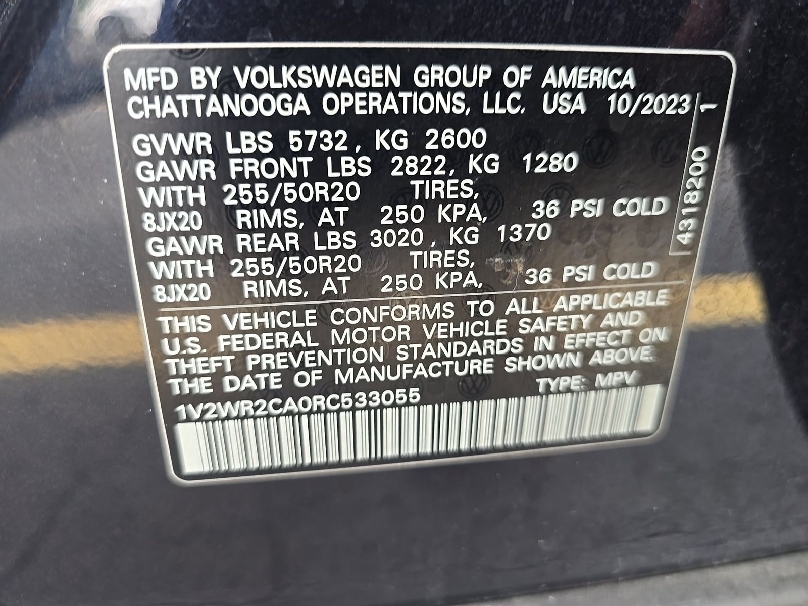 2024 Volkswagen Atlas 2.0T SE FWD