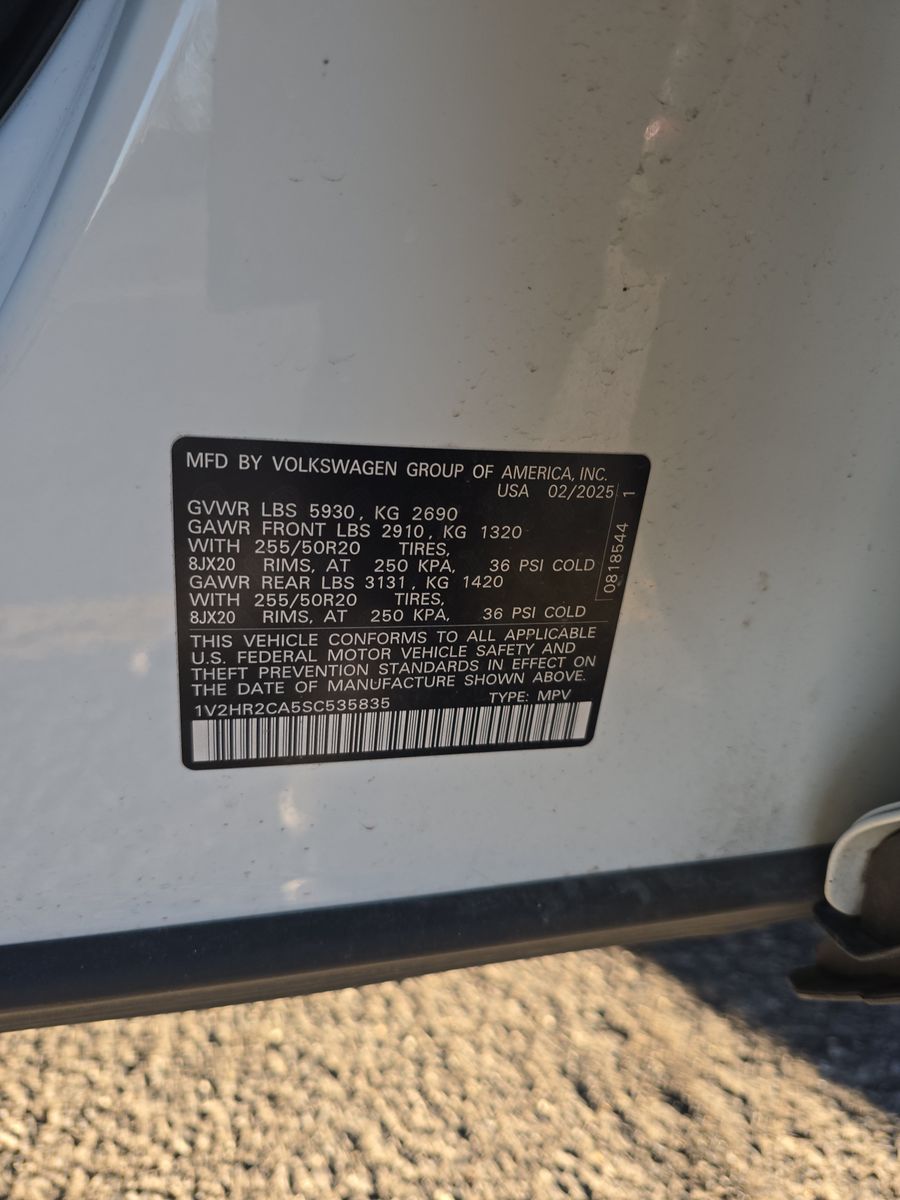 2025 Volkswagen Atlas 2.0T SE AWD