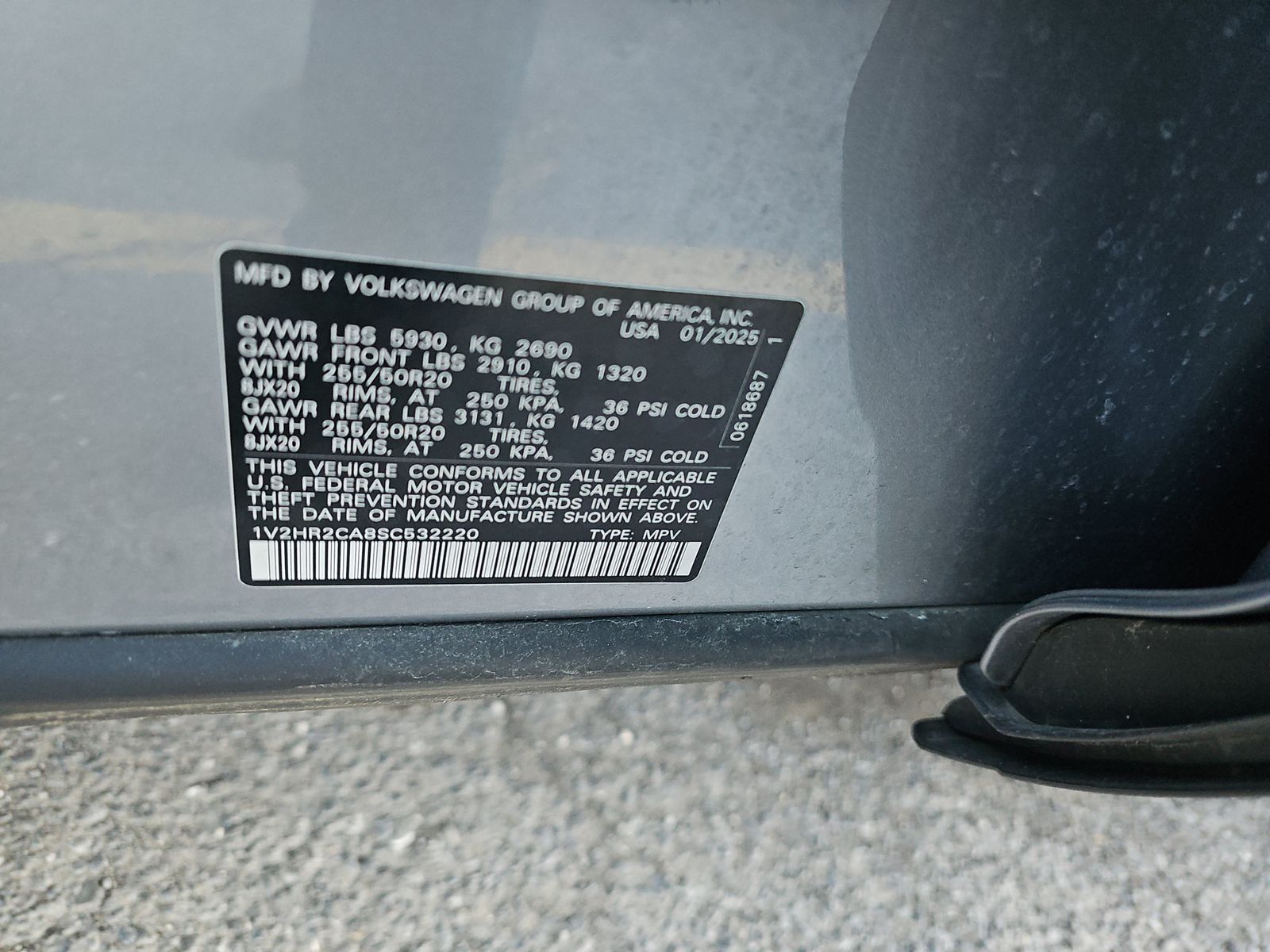 2025 Volkswagen Atlas 2.0T SE AWD