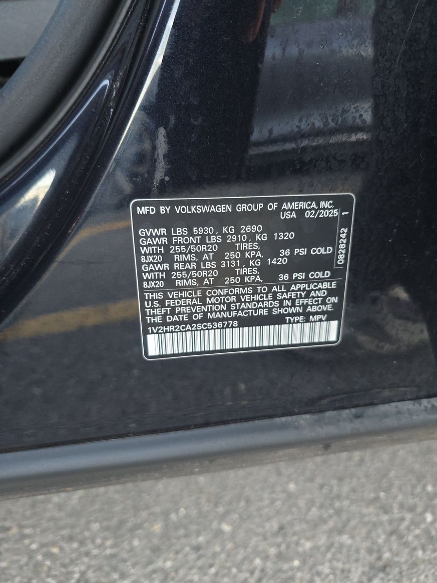 2025 Volkswagen Atlas 2.0T SE AWD