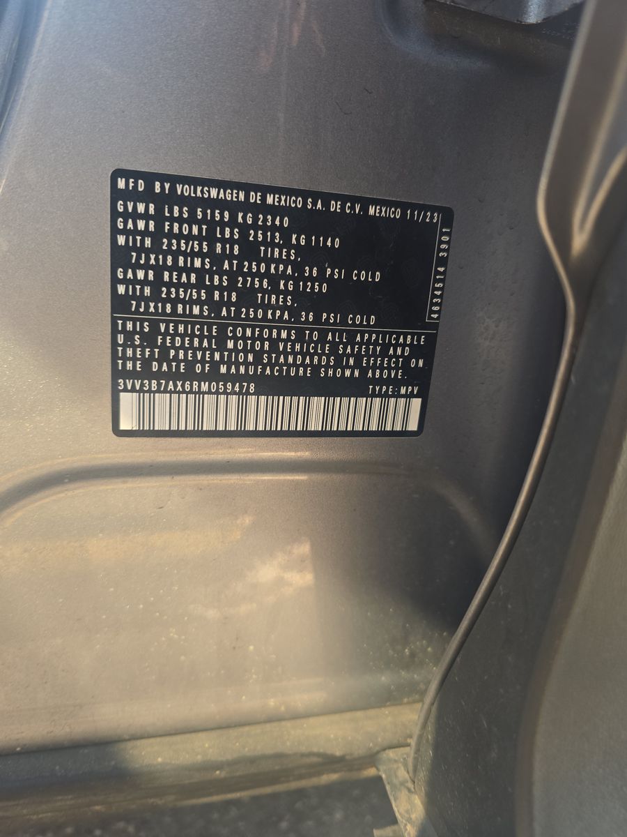 2024 Volkswagen Tiguan 2.0T SE FWD