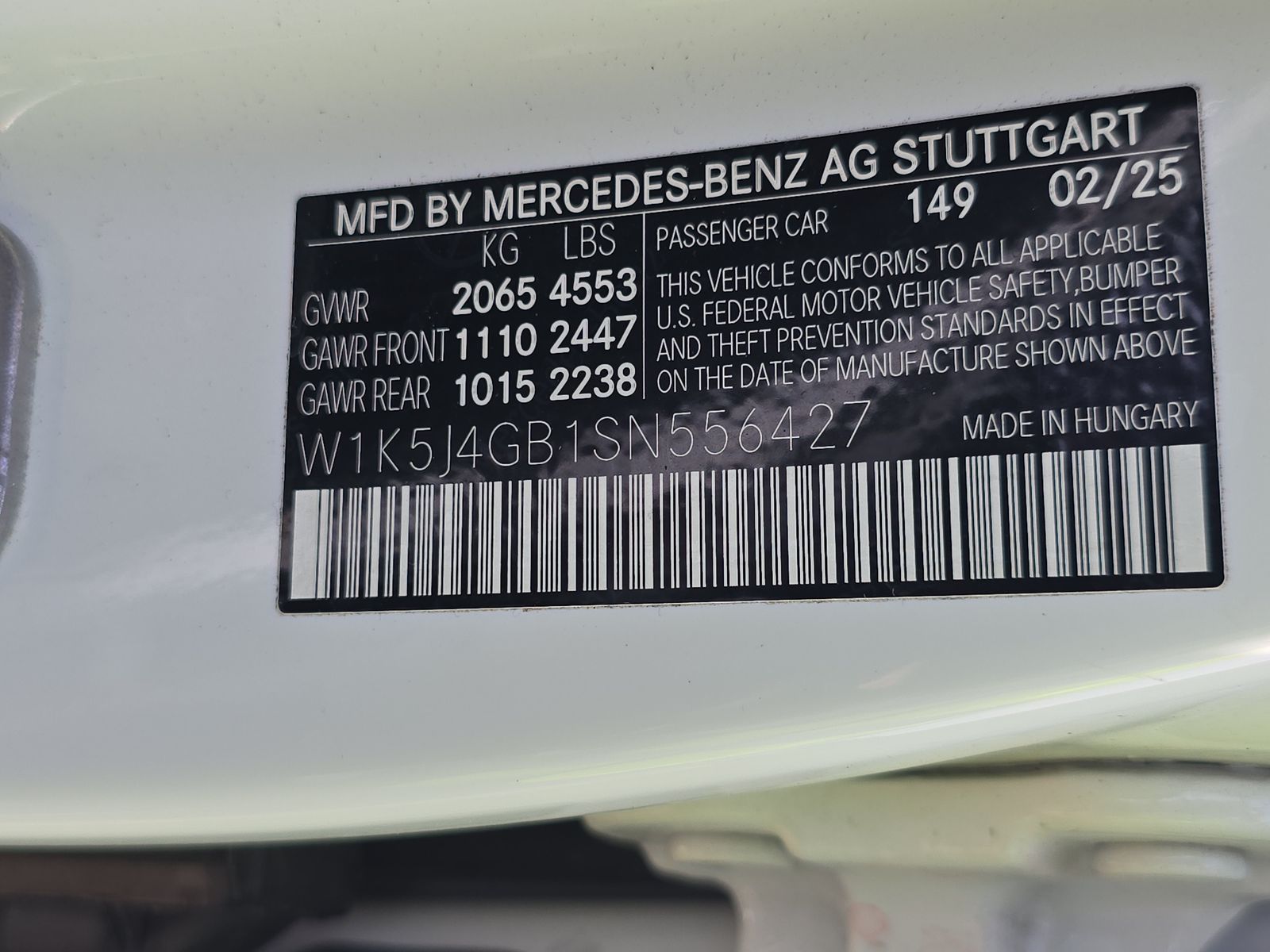 2025 Mercedes-Benz CLA CLA 250 FWD