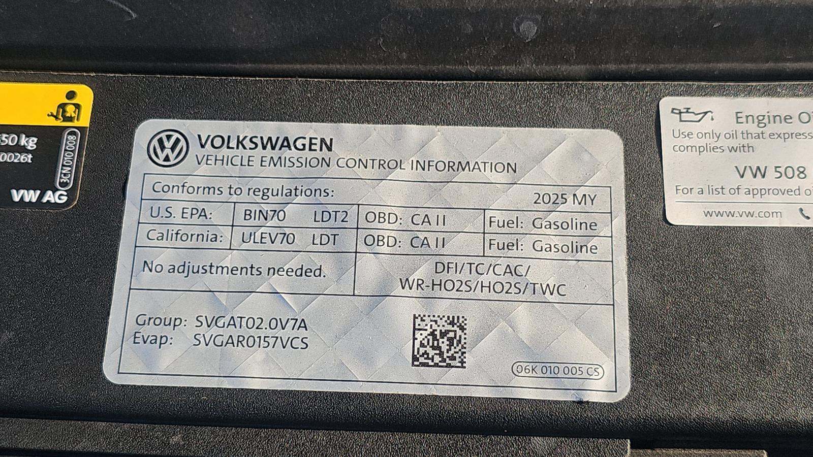 2025 Volkswagen Atlas 2.0T SE FWD