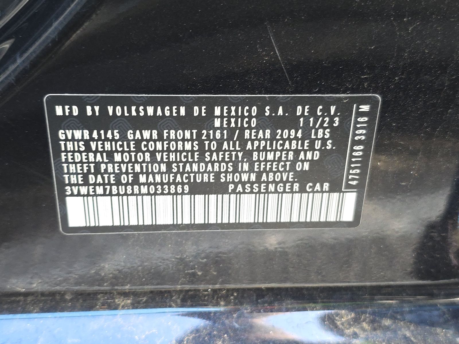 2024 Volkswagen Jetta 1.5T SE FWD