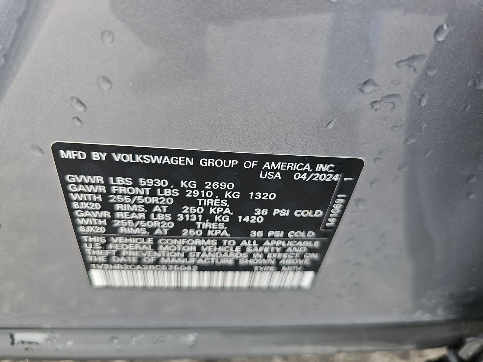 2024 Volkswagen Atlas 2.0T SE FWD