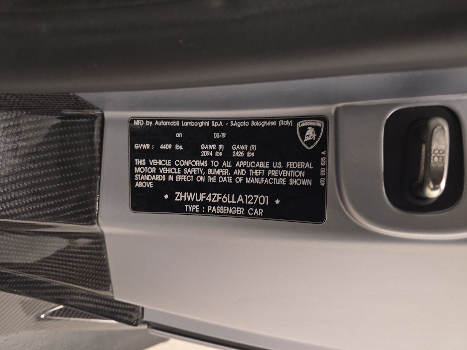 2020 Lamborghini Huracan EVO AWD