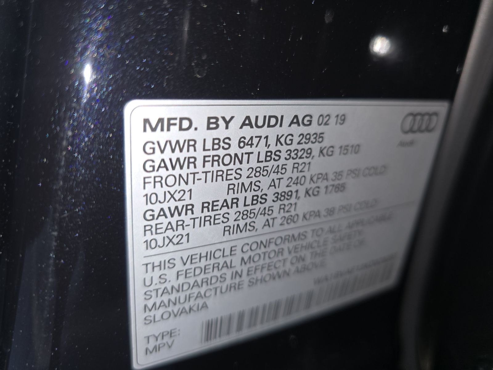 2019 Audi Q8 Premium Plus AWD