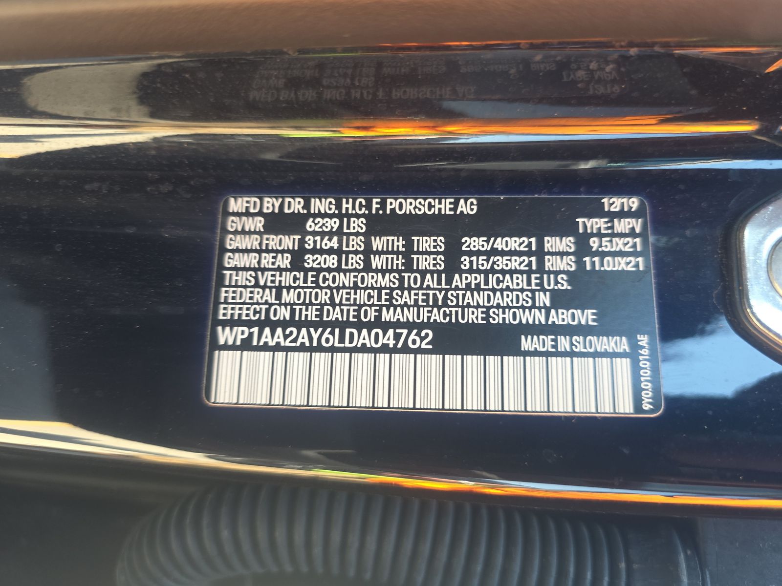 2020 Porsche Cayenne Base AWD