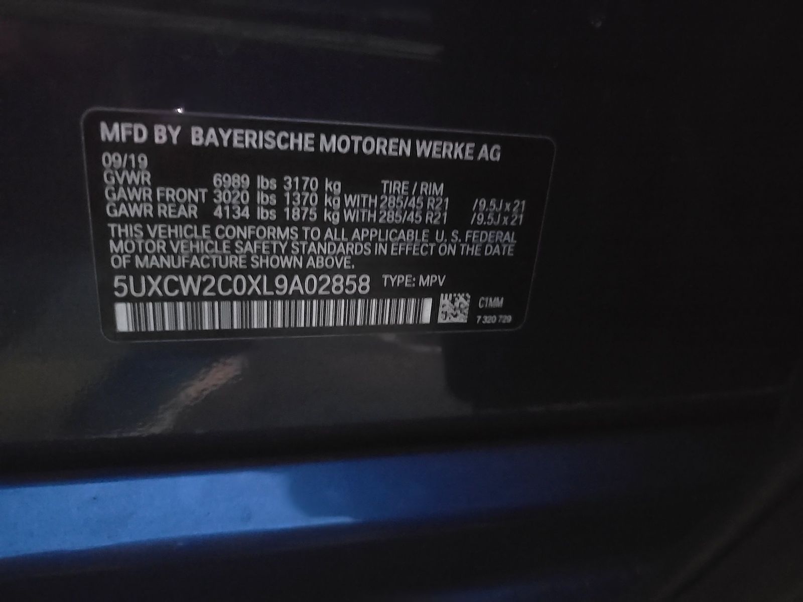 2020 BMW X7 xDrive40i AWD