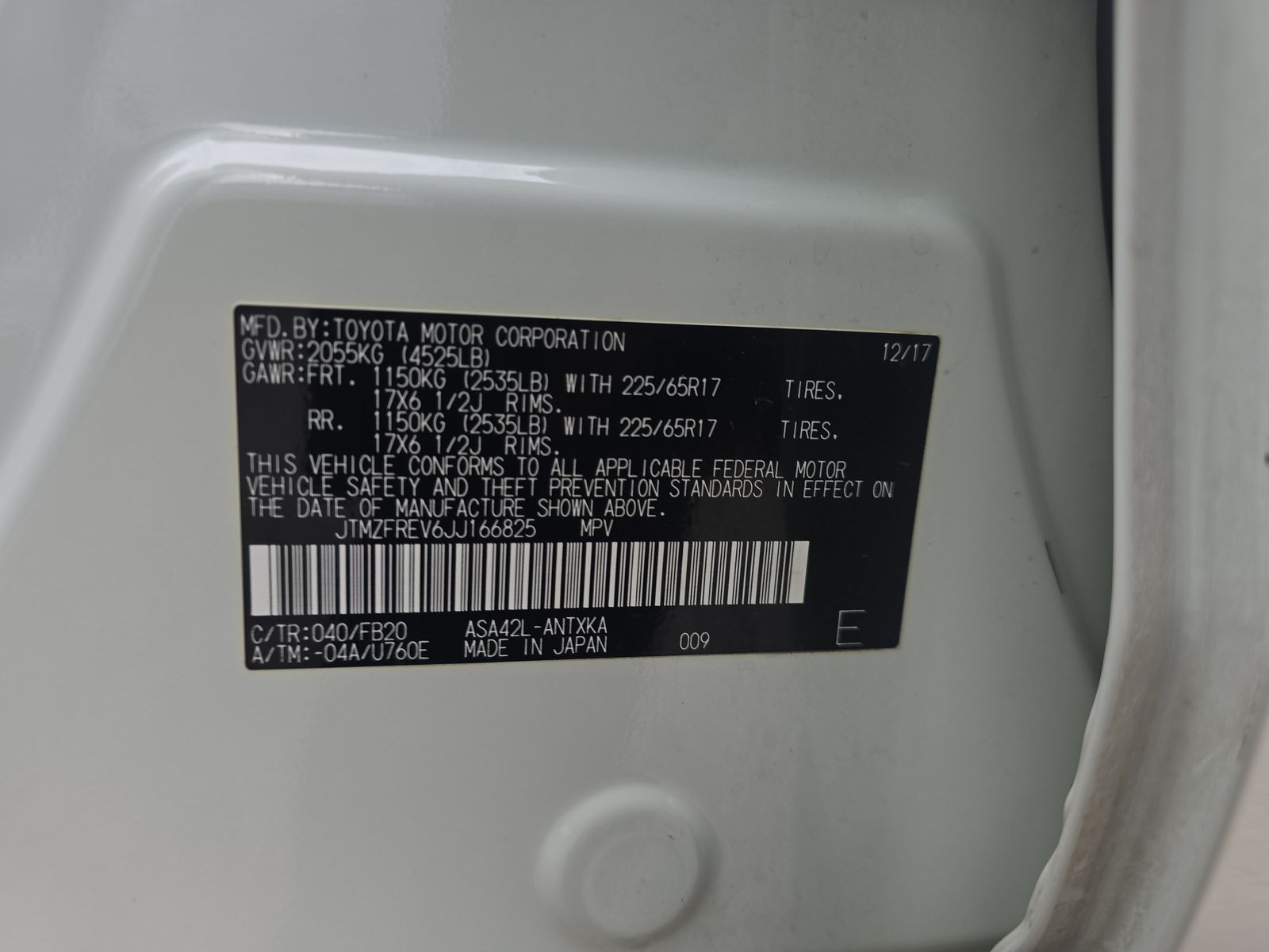 2018 Toyota RAV4 LE FWD