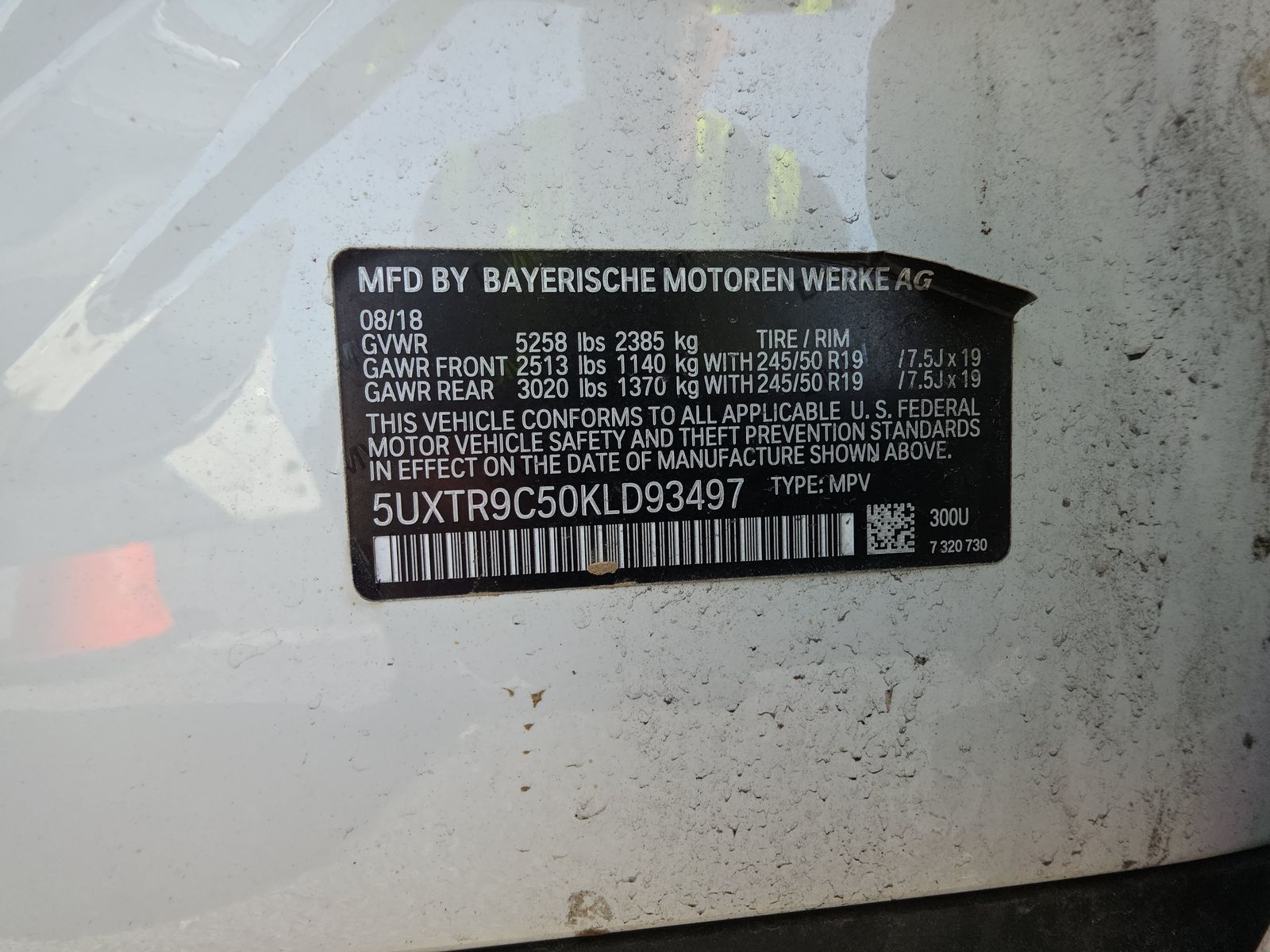 2019 BMW X3 xDrive30i AWD