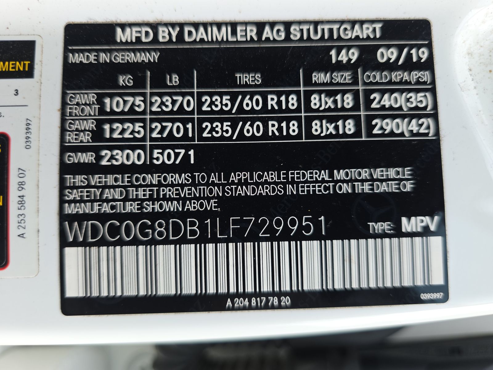 2020 Mercedes-Benz GLC GLC 300 RWD