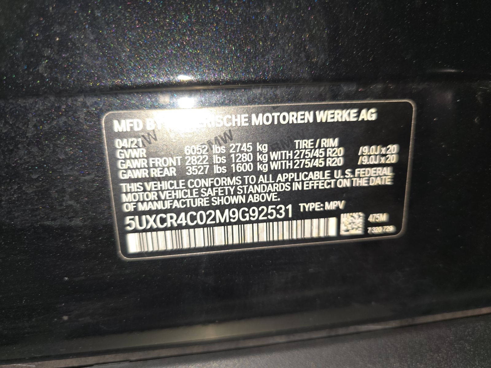 2021 BMW X5 sDrive40i RWD