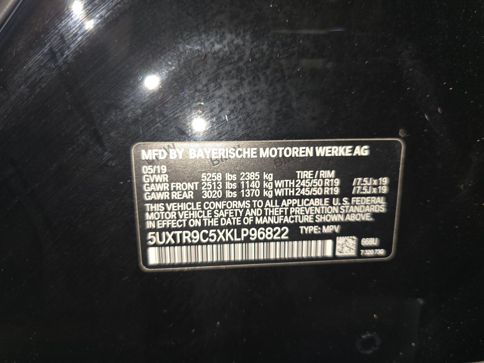2019 BMW X3 xDrive30i AWD