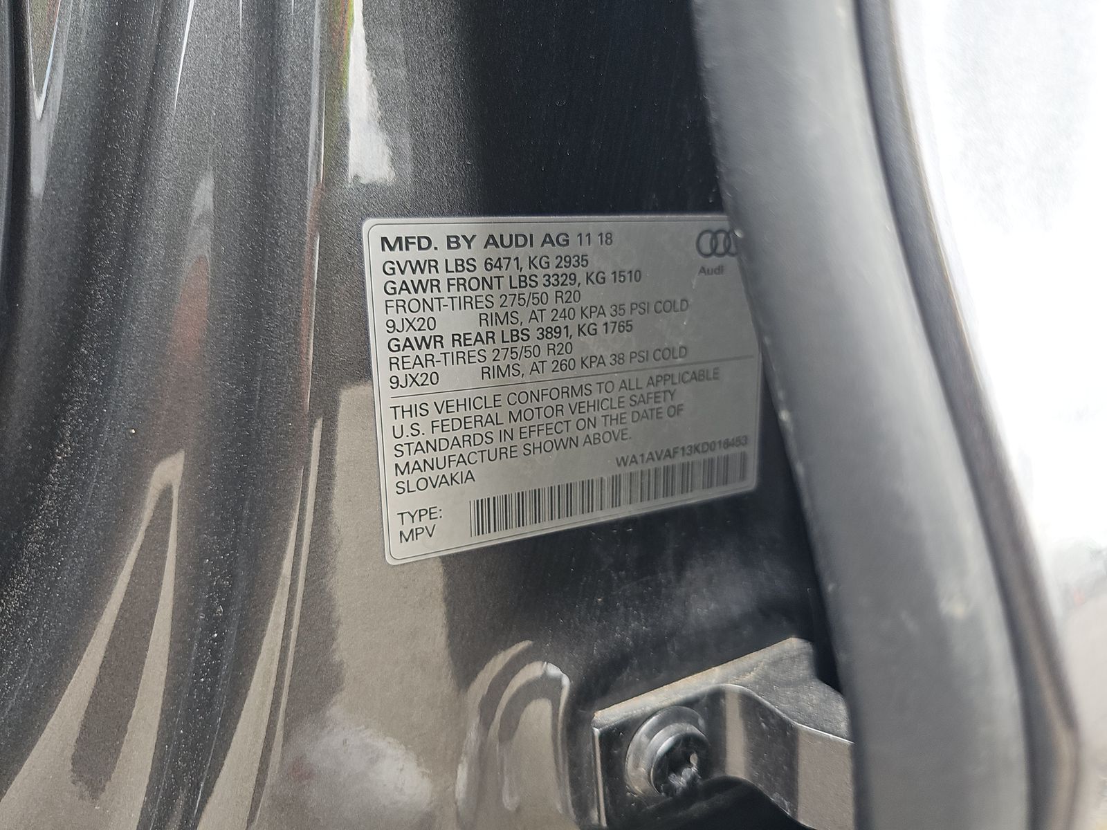 2019 Audi Q8 Premium AWD