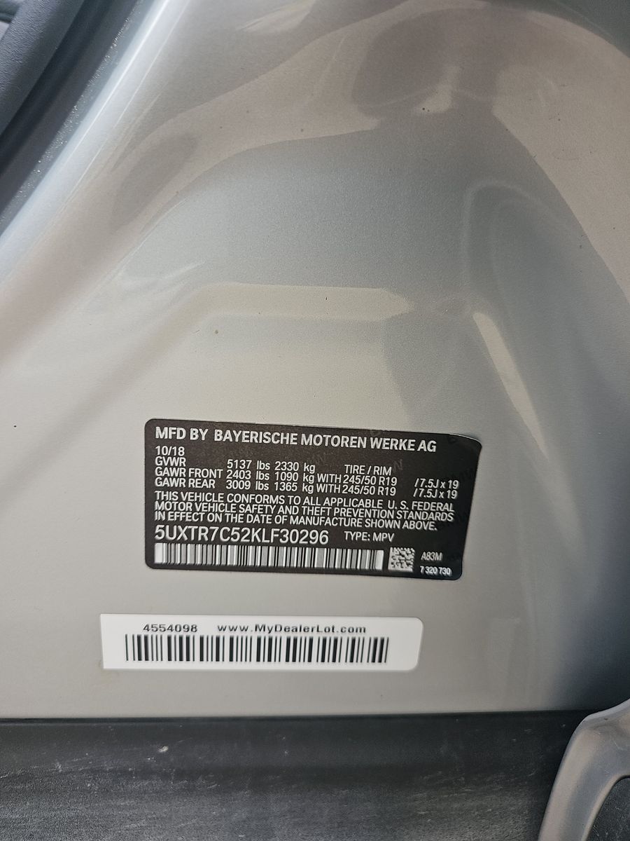 2019 BMW X3 sDrive30i RWD