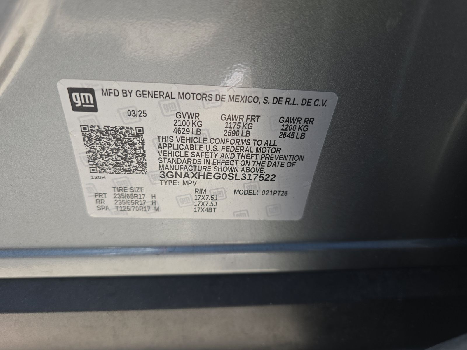 2025 Chevrolet Equinox LT FWD