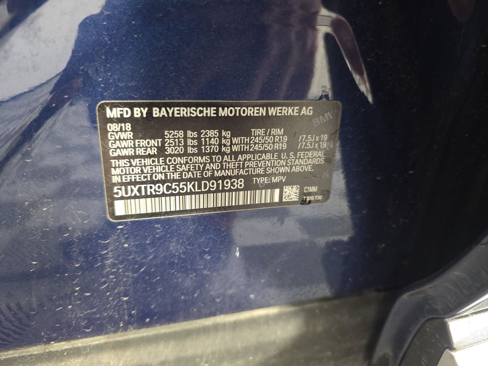 2019 BMW X3 xDrive30i AWD