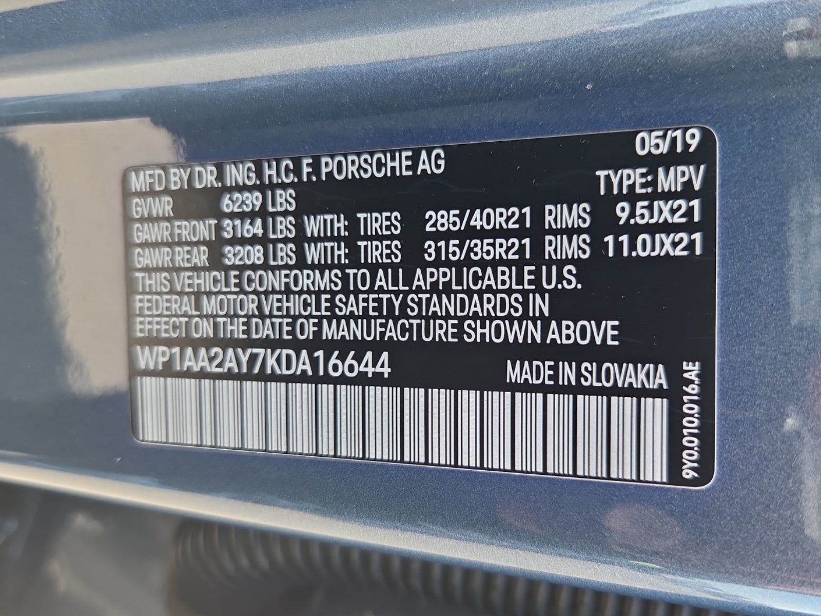 2019 Porsche Cayenne Base AWD