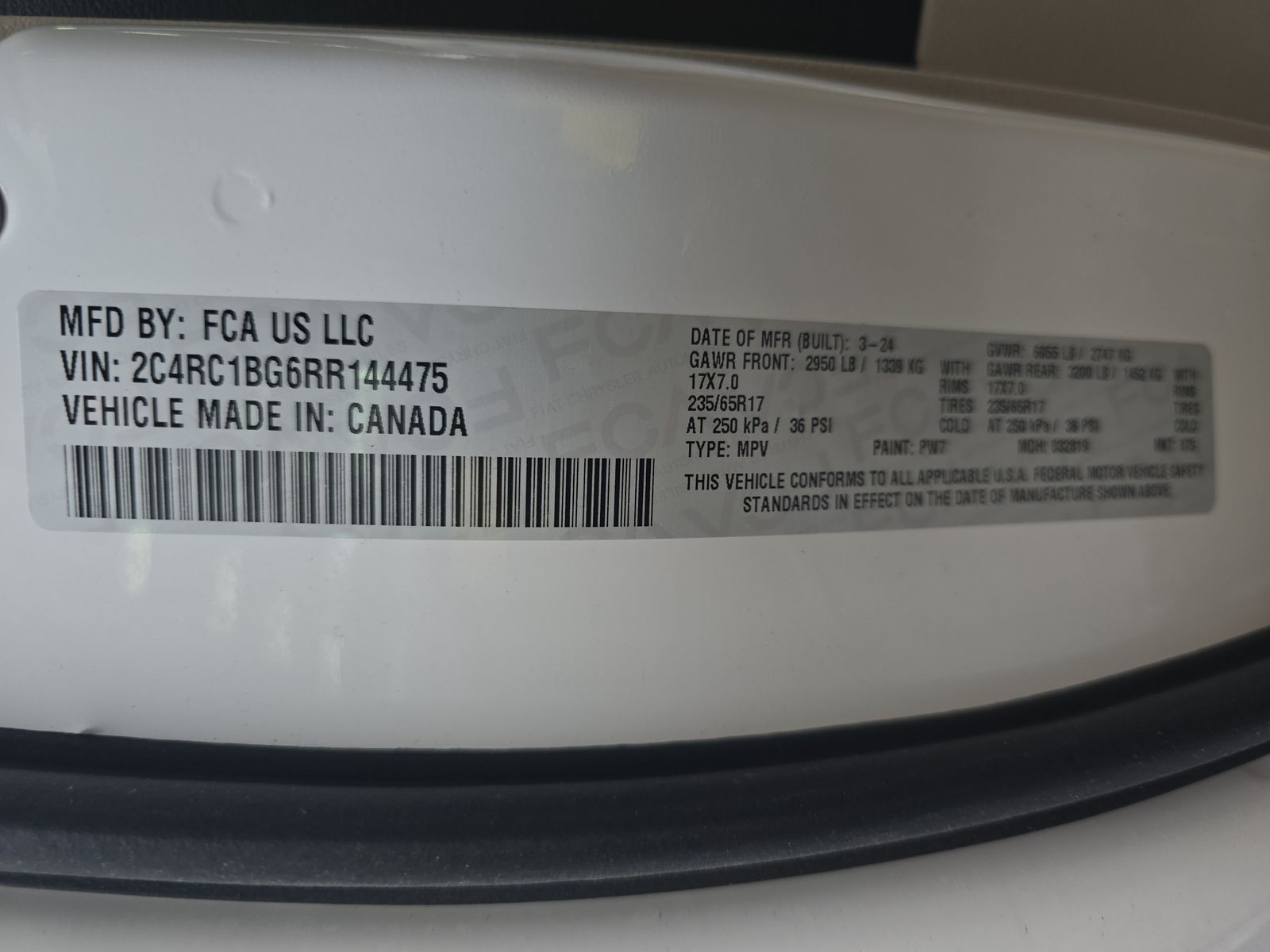 2024 Chrysler Pacifica Touring L FWD