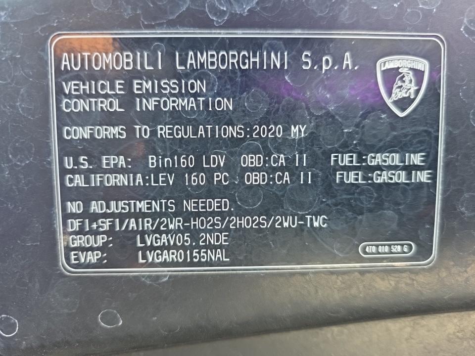 2020 Lamborghini Huracan EVO AWD