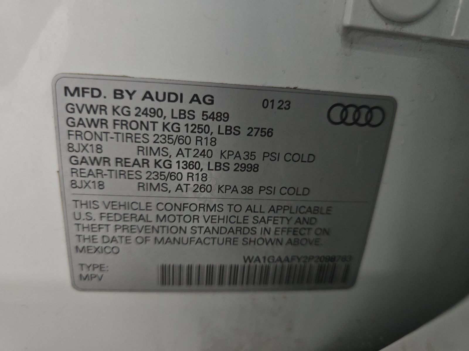 2023 Audi Q5 S line Premium AWD