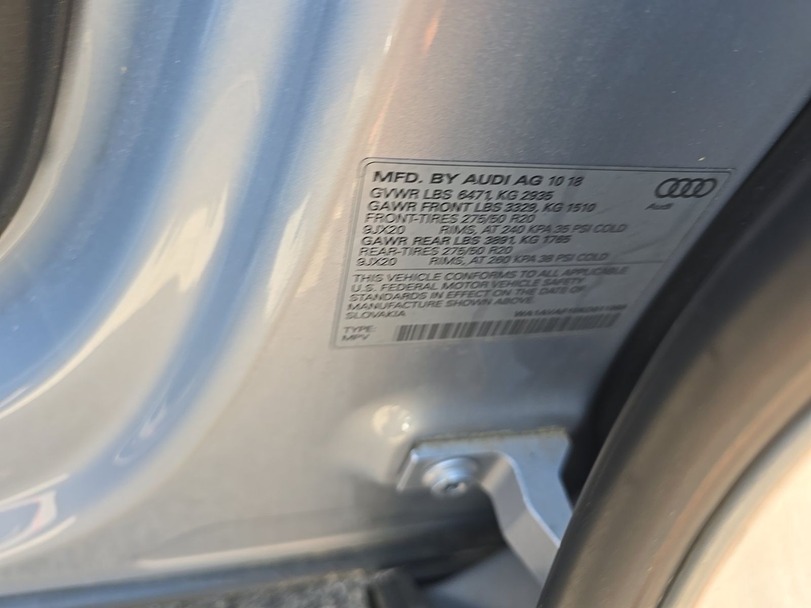2019 Audi Q8 Premium AWD