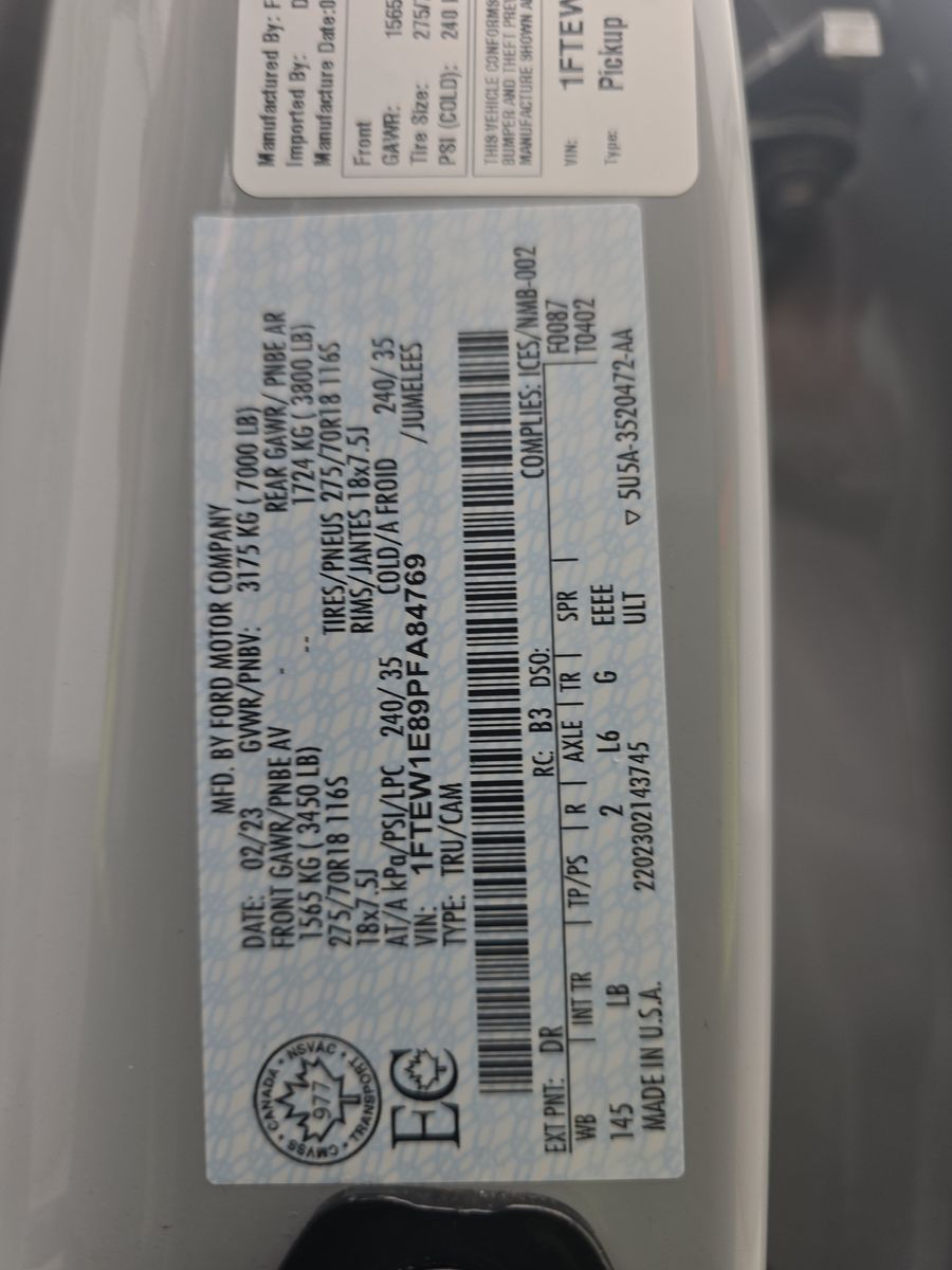 2023 Ford F-150 Tremor AWD