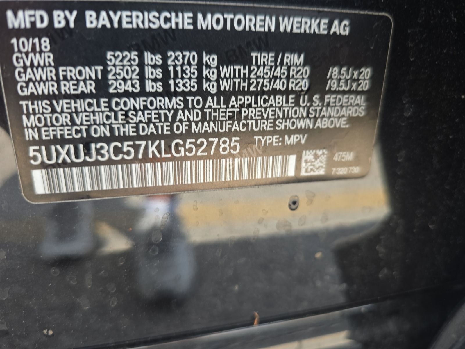 2019 BMW X4 xDrive30i AWD