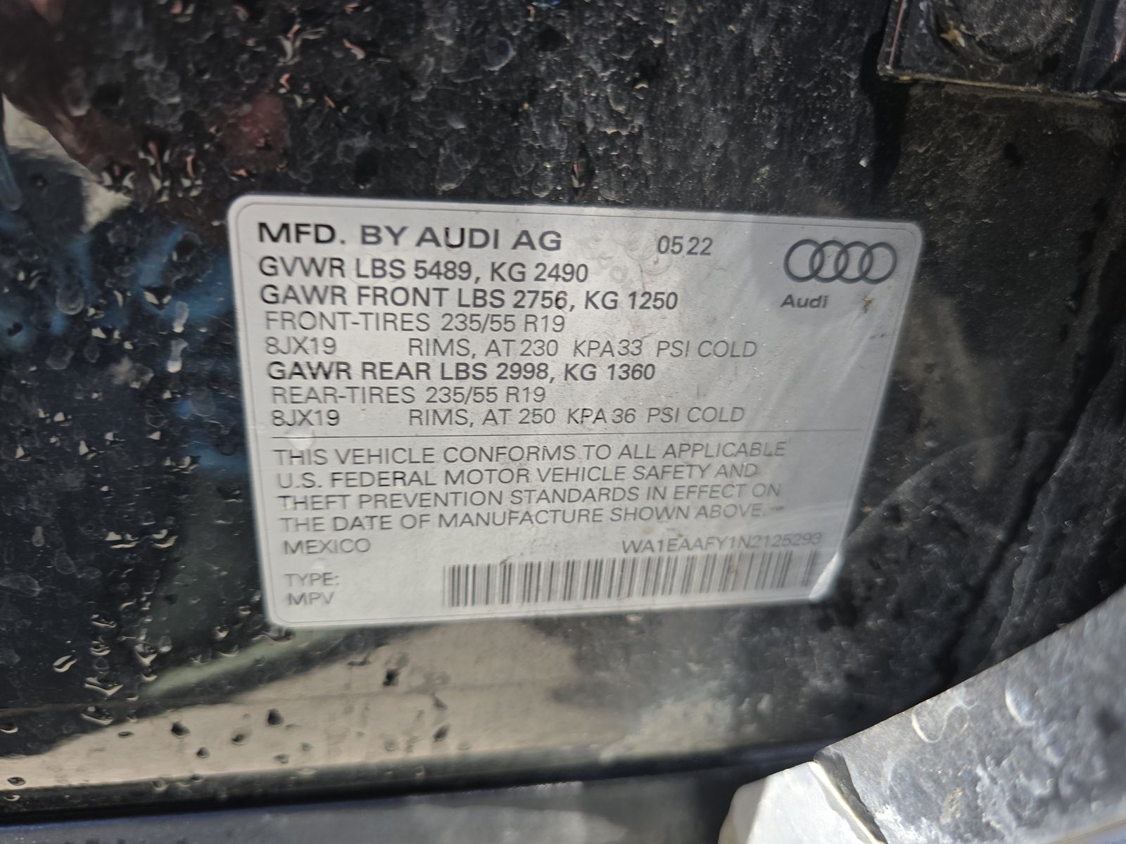 2022 Audi Q5 S line Premium Plus AWD