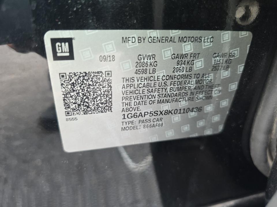 2019 Cadillac CTS Base RWD