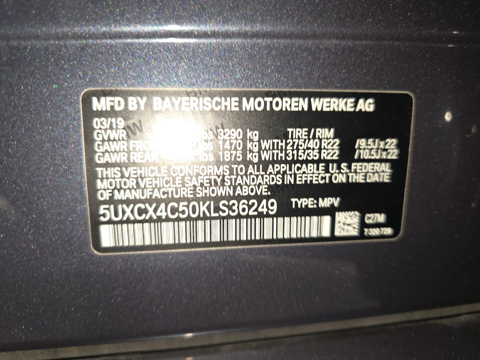 2019 BMW X7 xDrive50i AWD
