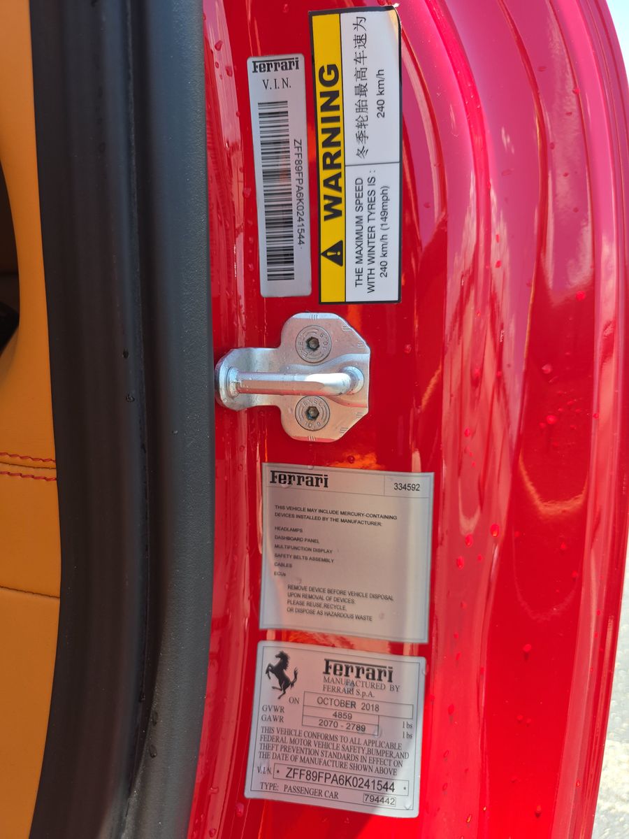 2019 Ferrari Portofino Base RWD