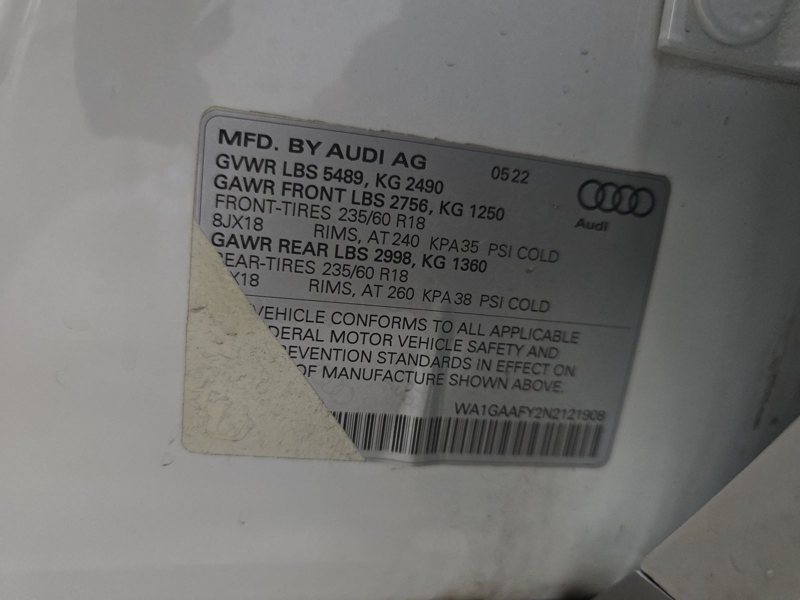 2022 Audi Q5 S line Premium AWD