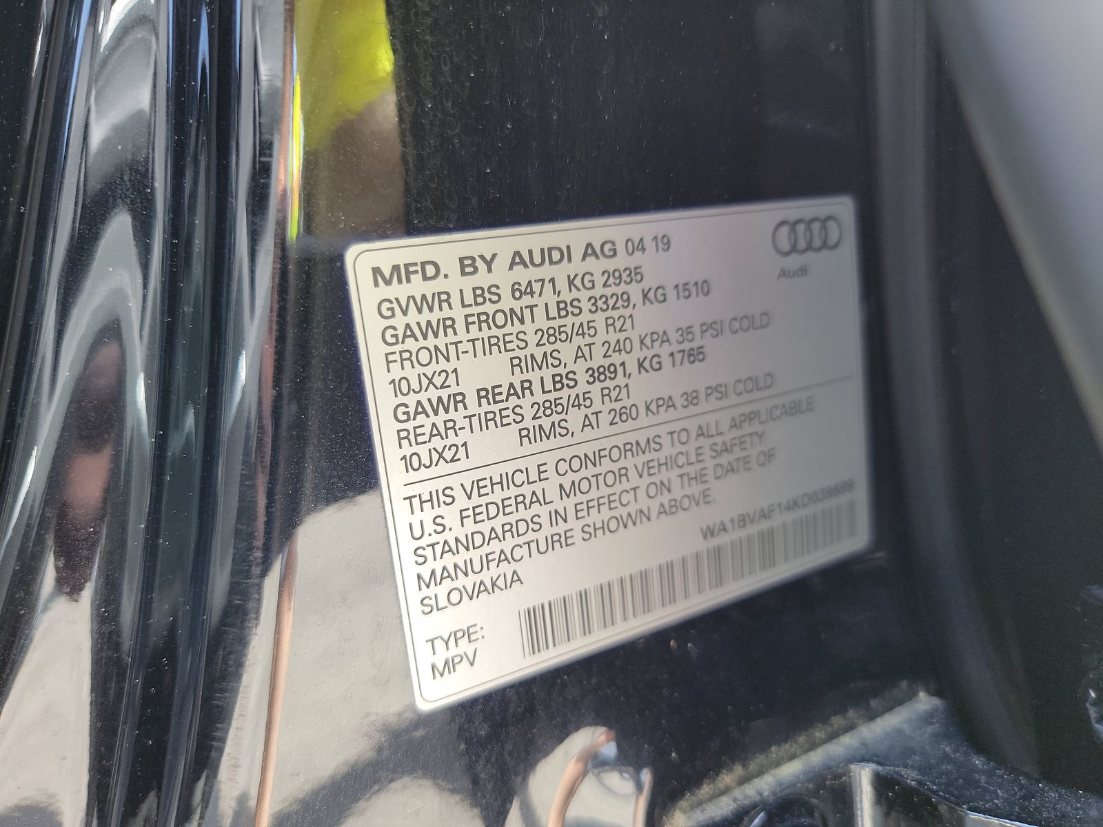 2019 Audi Q8 Premium Plus AWD