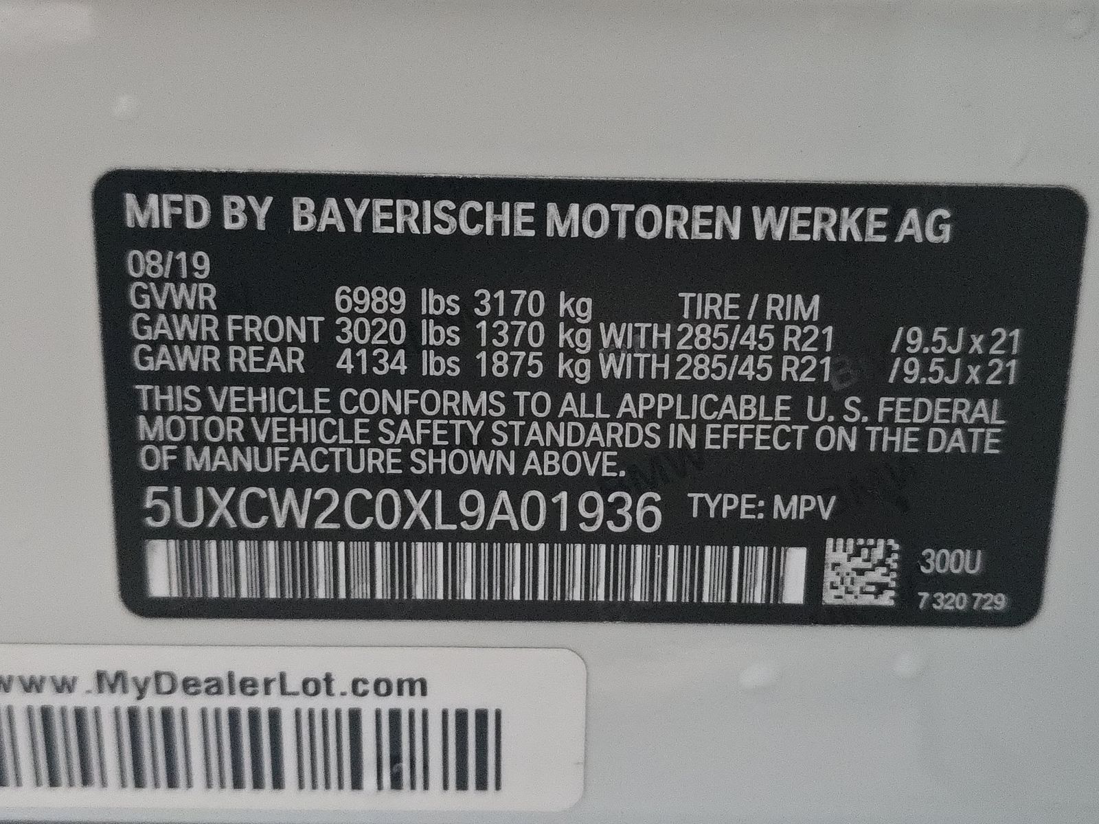 2020 BMW X7 xDrive40i AWD
