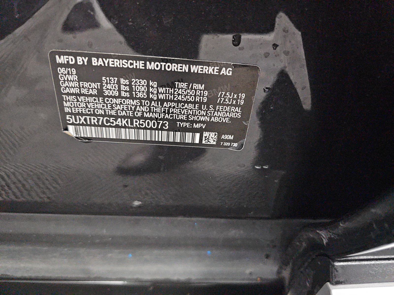 2019 BMW X3 sDrive30i RWD