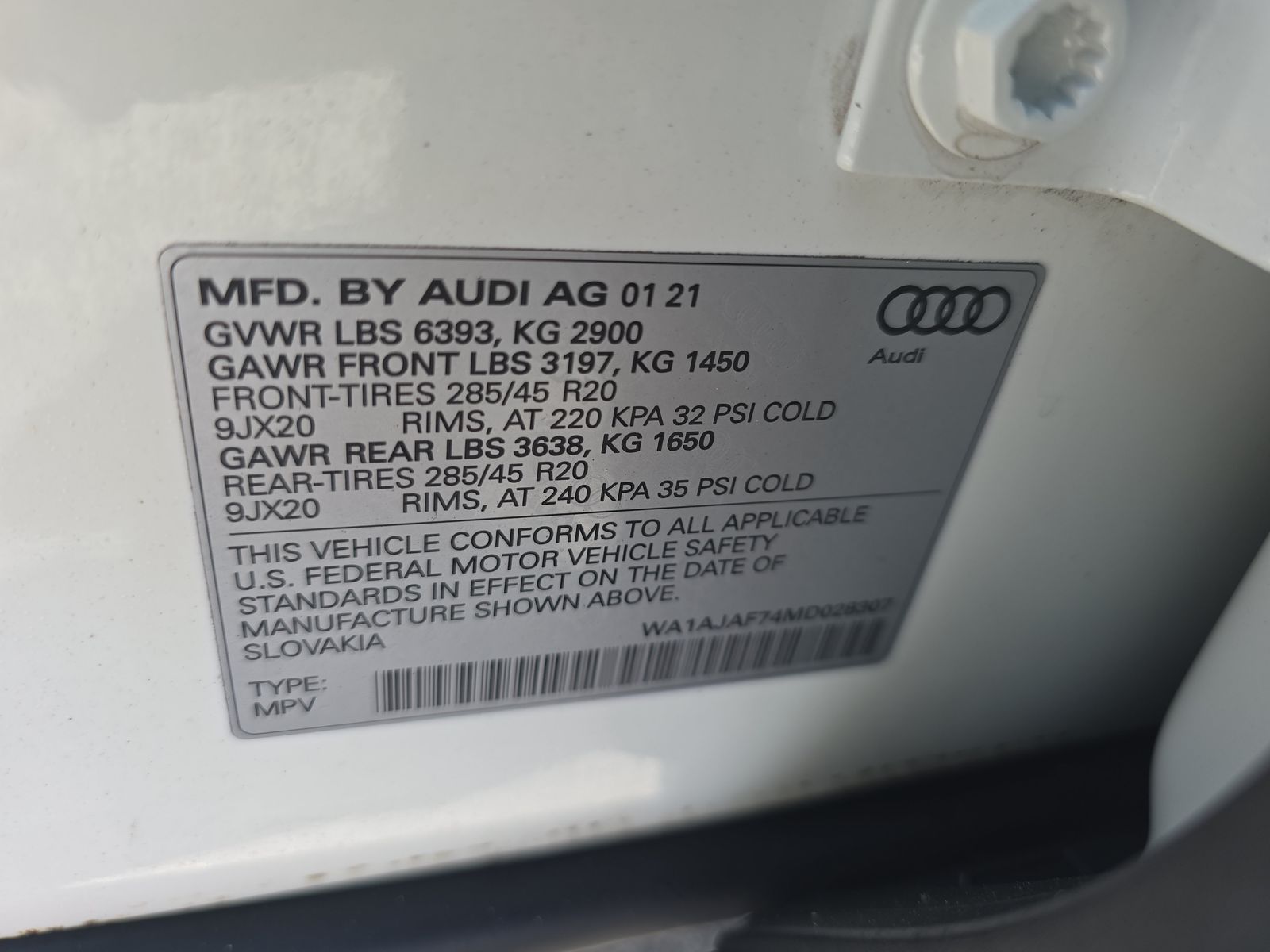 2021 Audi Q7 2.0T Premium AWD