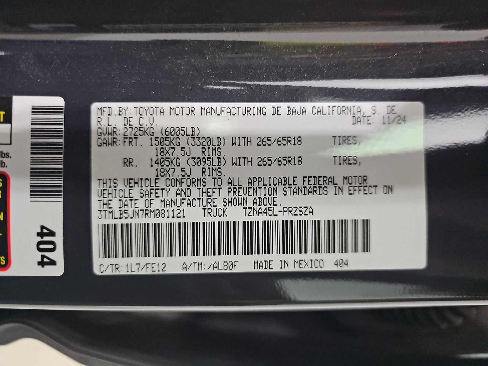 2024 Toyota Tacoma TRD Sport AWD