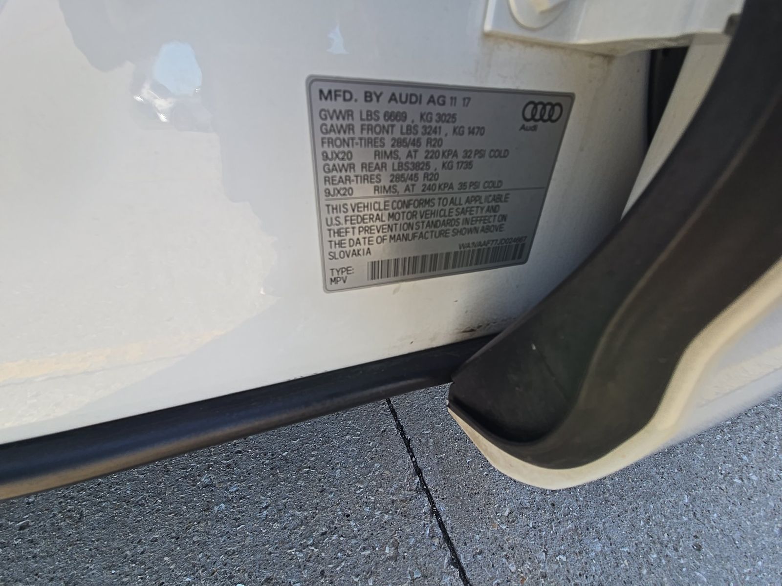 2018 Audi Q7 3.0T Prestige AWD