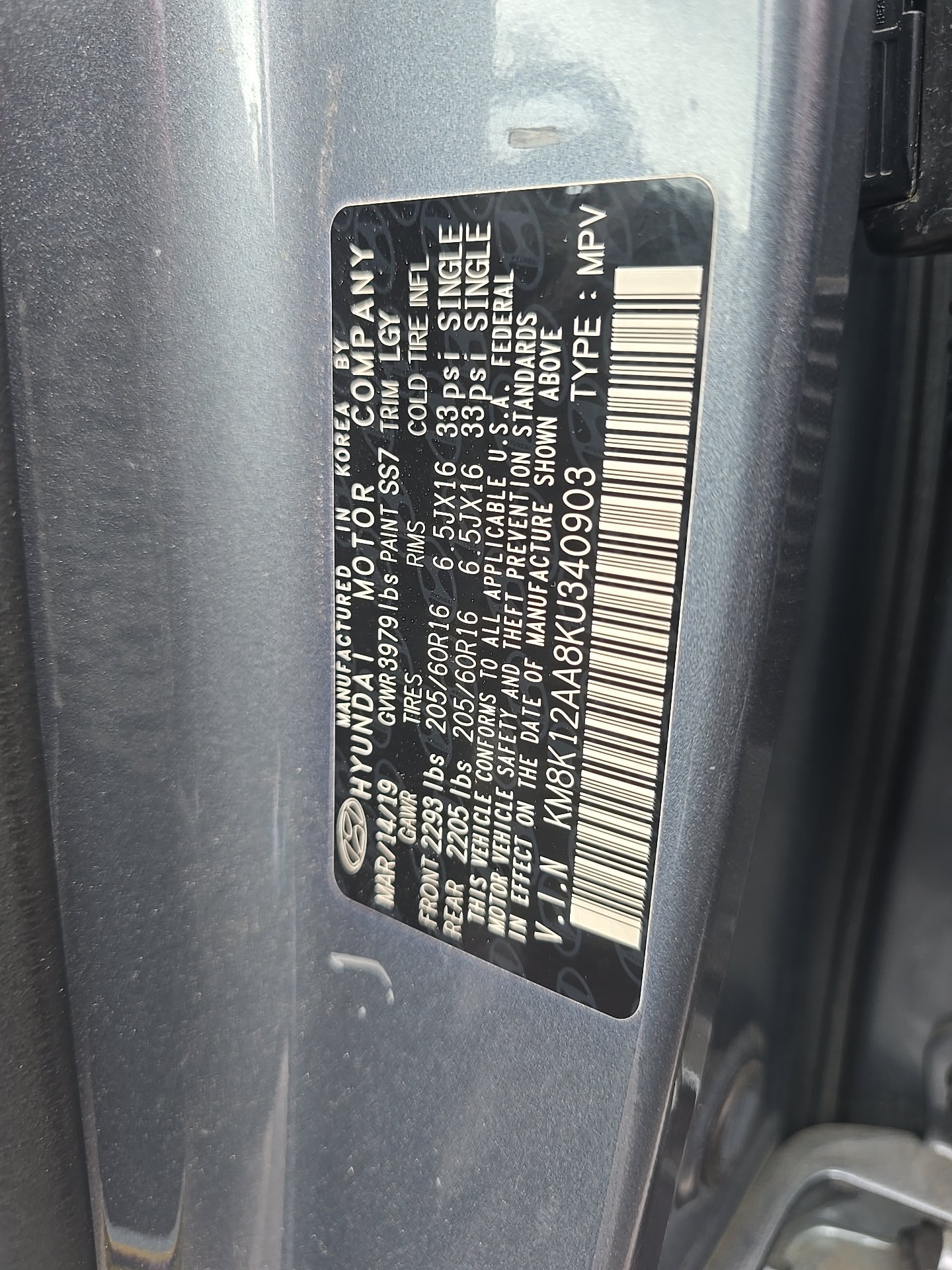 2019 Hyundai Kona SE FWD