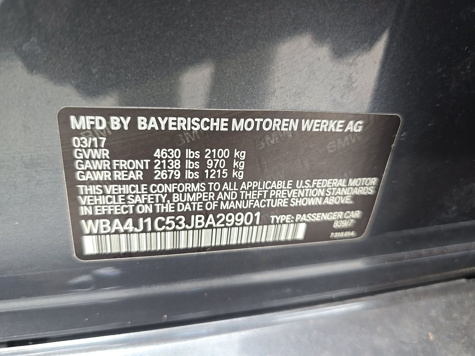 2018 BMW 4 Series 430i RWD