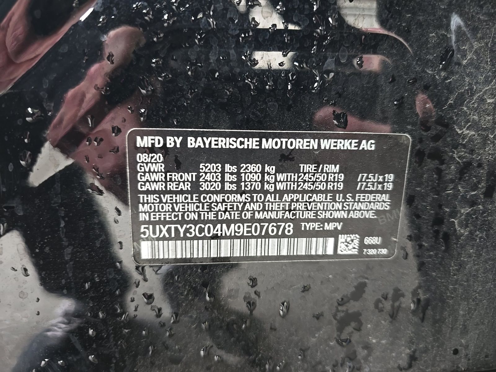 2021 BMW X3 sDrive30i RWD