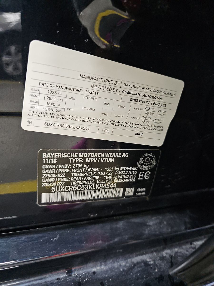 2019 BMW X5 xDrive40i AWD