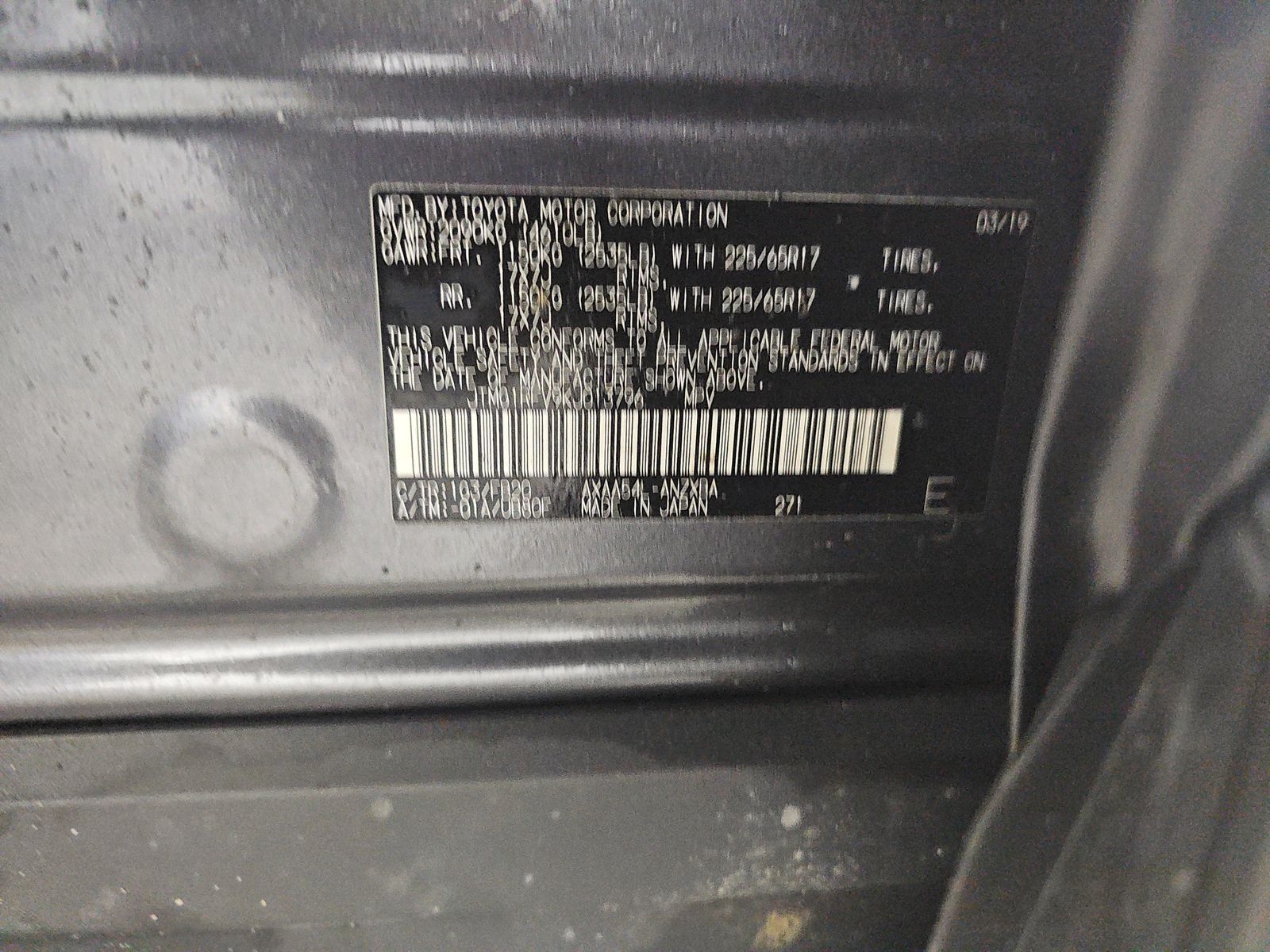 2019 Toyota RAV4 LE AWD